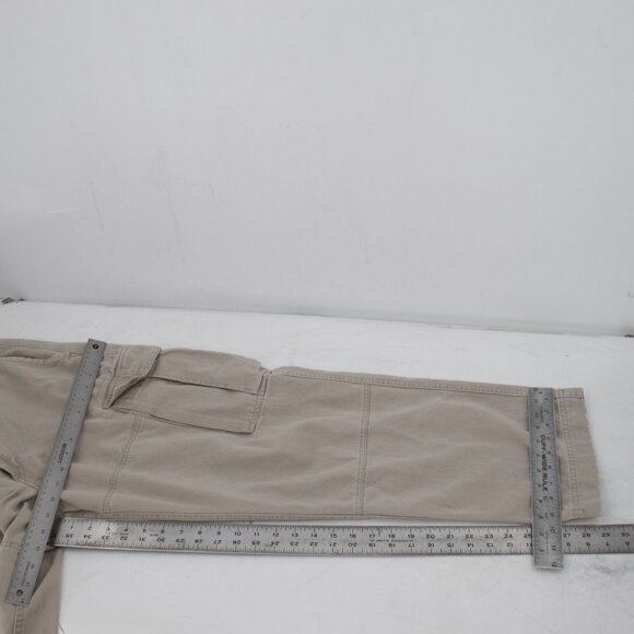 Y2K Abercrombie & fitch cargo pants Men's 32 34x29 flat front distressed cotton - Picture 14 of 16